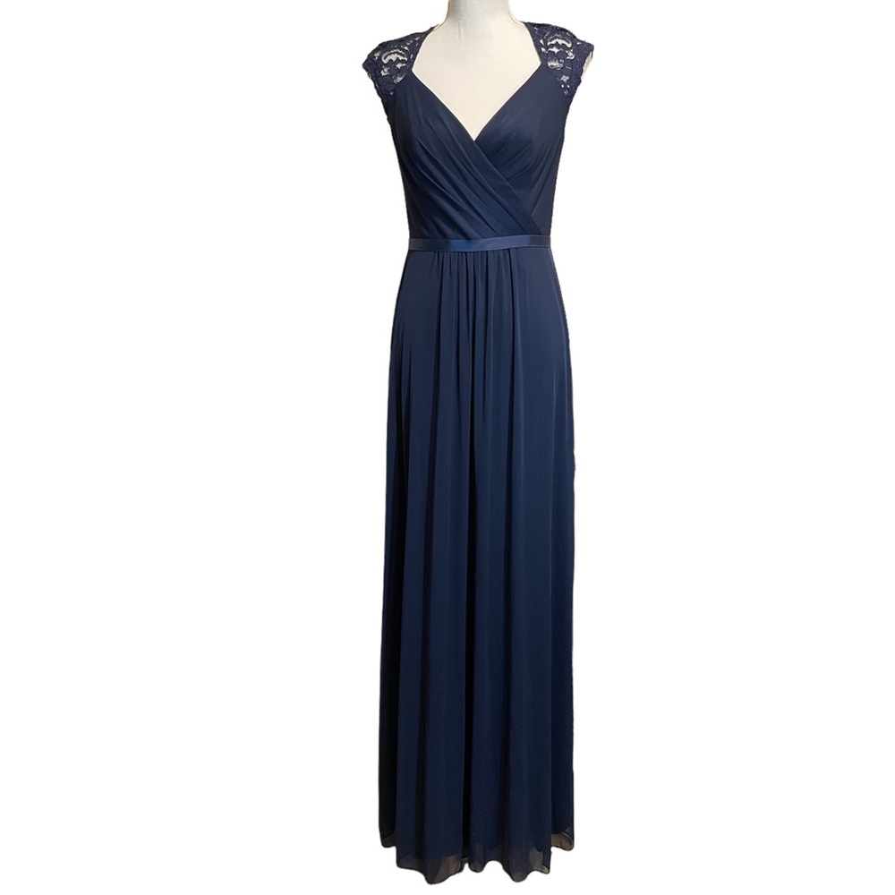 David's Bridal Marine Navy Gown.  Size 6
